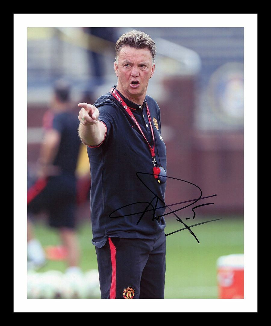 Louis Van Gaal Autographed Signed & Framed Photo Poster painting