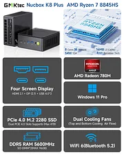 GMKtec AMD Ryzen 7 8845HS Mini PC--NucBox K8 Plus 389.99