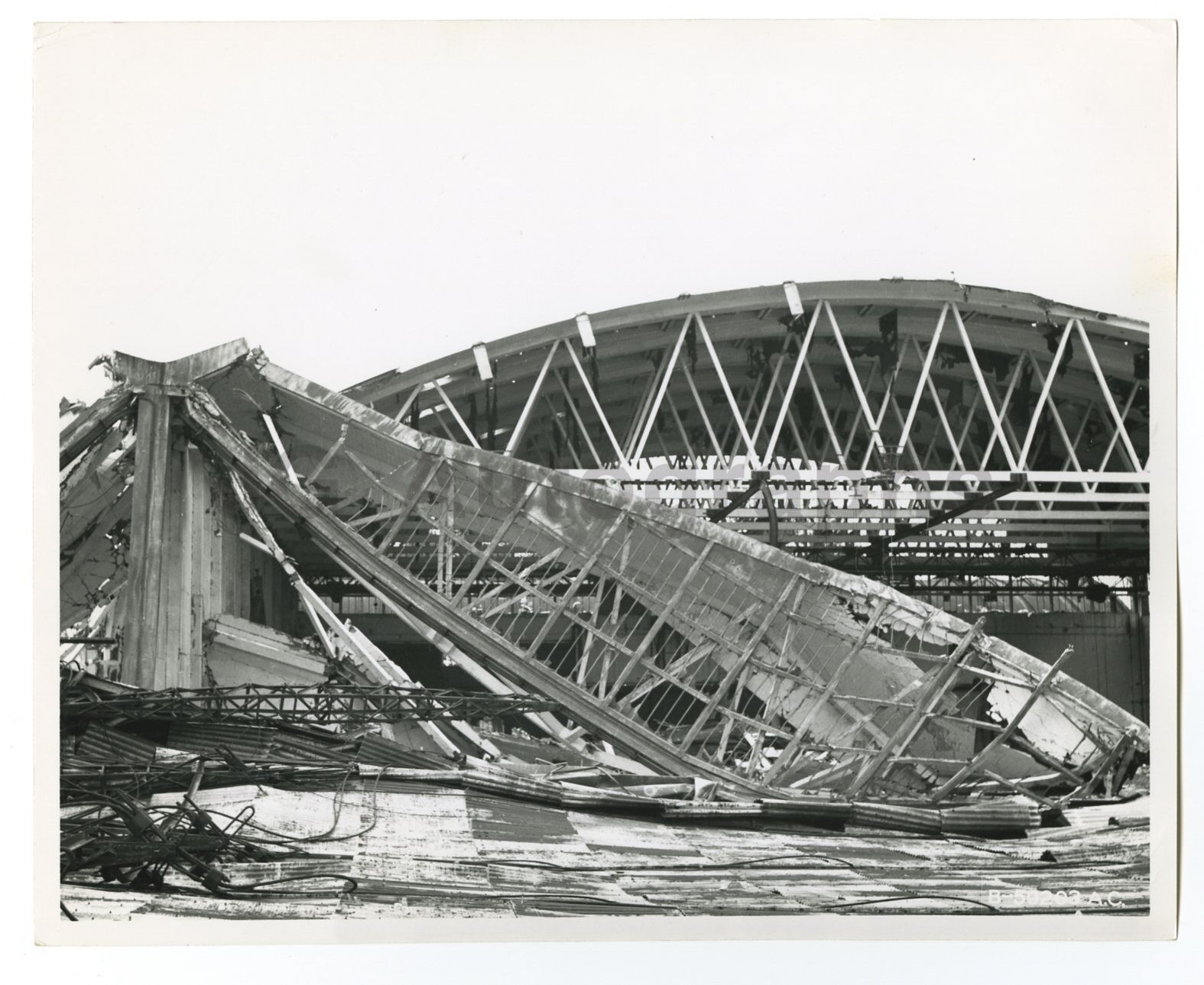 World War II France - Vintage 8x10 Publication Photo Poster painting - Cherbourg Destruction