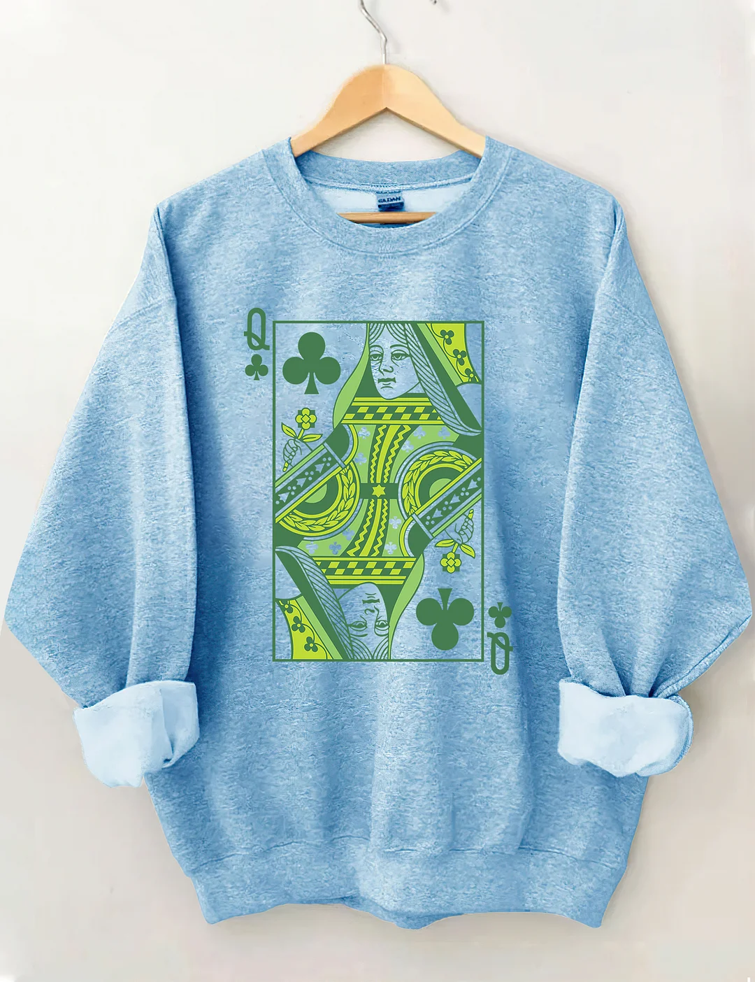 Queen Of Clubs St. Patrick's Day Sweatshirt 