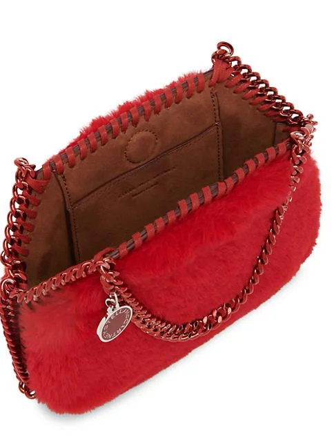 Stella McCartney Mini Faux Fur Shoulder Bag