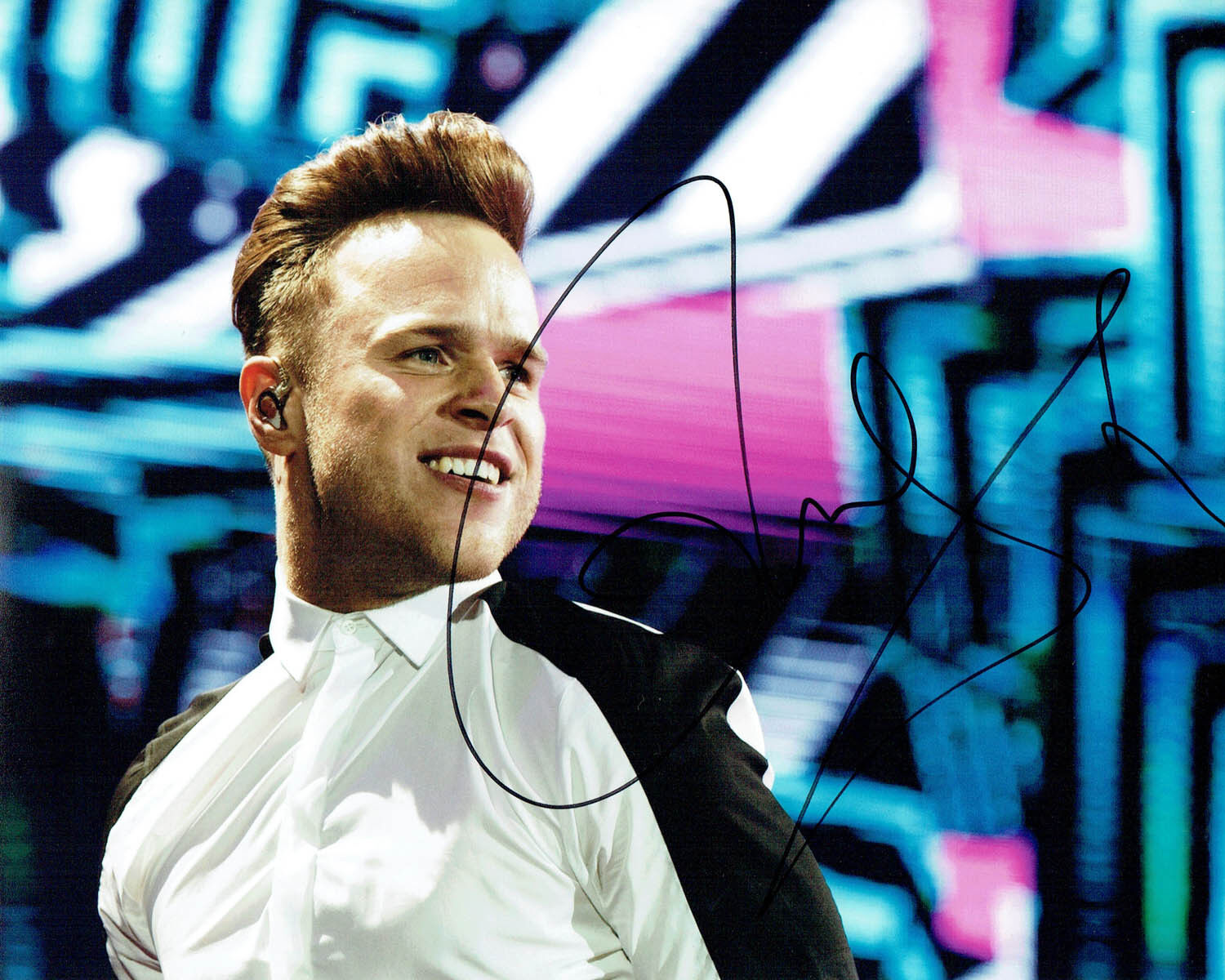 Olly MURS SIGNED Autograph 10x8 Photo Poster painting 4 AFTAL COA British Singer X-Factor