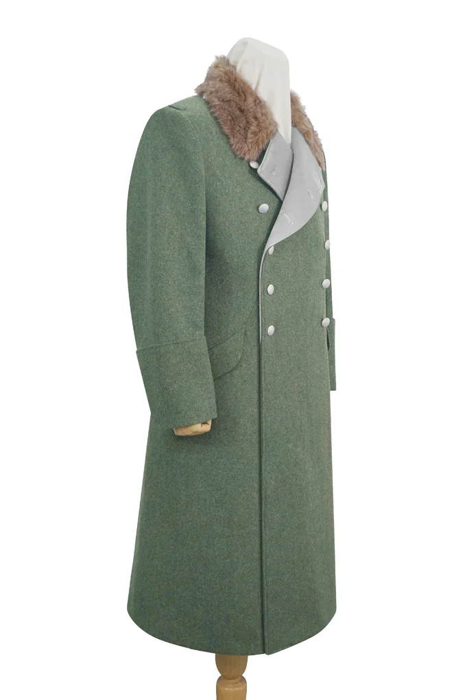   Elite German M1937 Allgemeine Elite General Fur Collar Wool Greatcoat German-Uniform