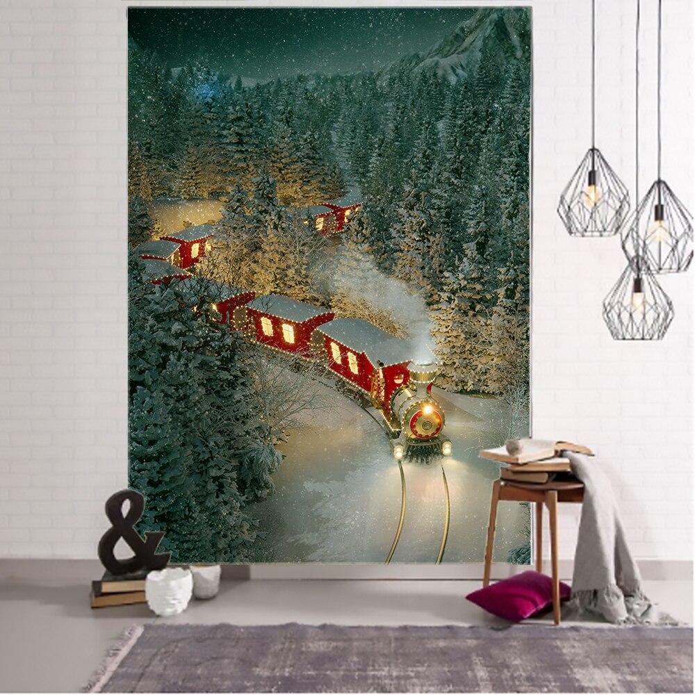 

Wall Tapestry - Christmas Train Reindeer-150*130cm, 501 Original