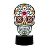 5D DIY Diamond Painting 7 Color Night Light Lamp Home Decoration Ornament Gift Kit(Skull)