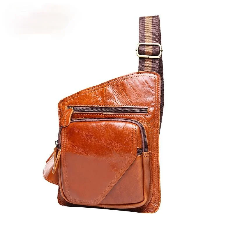 Handmade Oilwax Leather Small Shoulder Bag