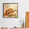 Diamond Painting-Square AB Drill Sunflower And Hat(45*45CM)