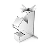 Folding Firewood Stove Stainless Steel BBQ Rocket Stove for Traveling BBQ Picnic