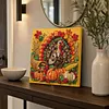DIY Pre-Framed Autumn Festival Button Art Canvas Kit