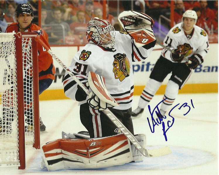 Chicago Blackhawks Antti Raanta Signed Autographed 8x10 Photo Poster painting COA E