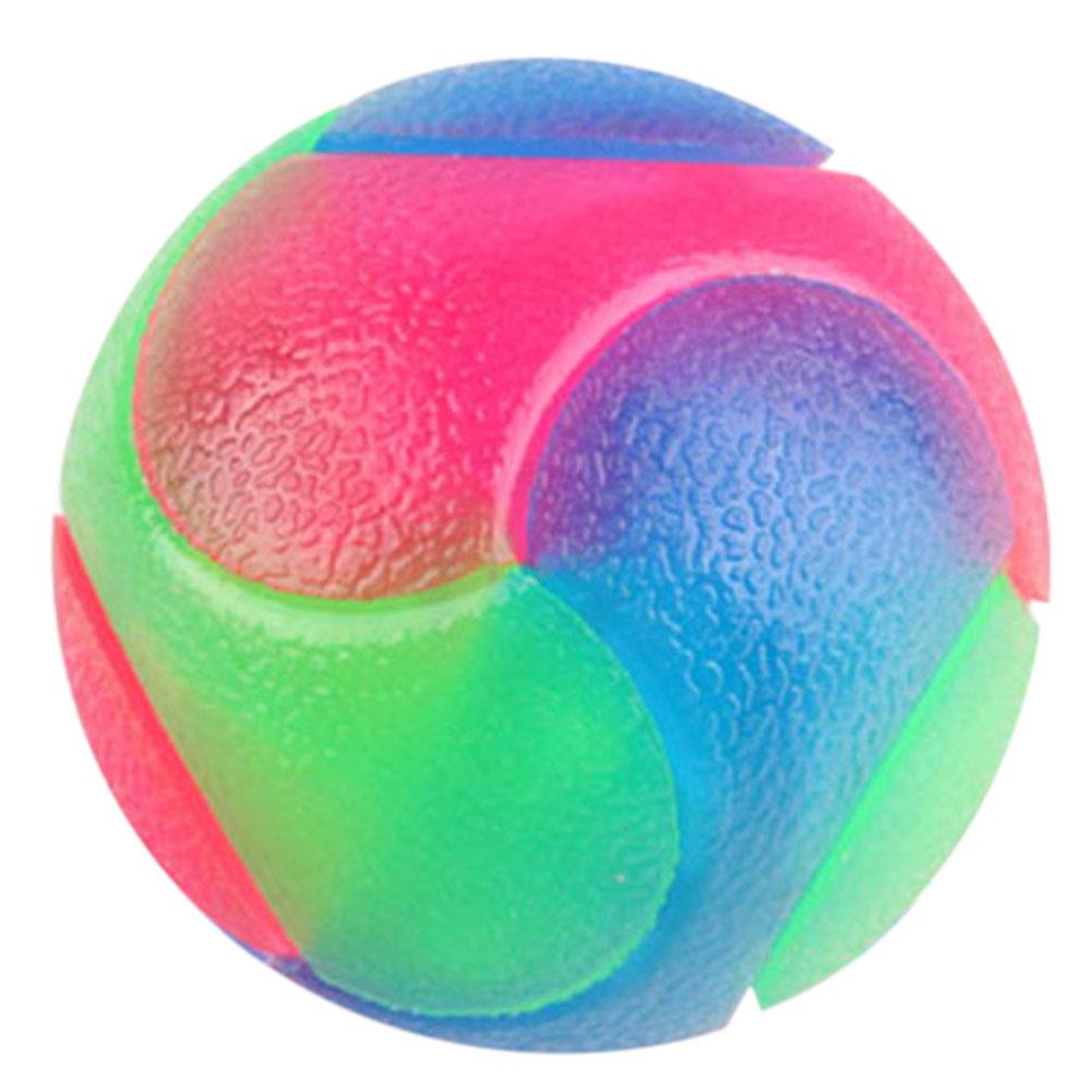

Pet Toy Ball Rubber Bite Resistant Teeth Cleaning Elastic Glow Dog Chew Toy, 501 Original