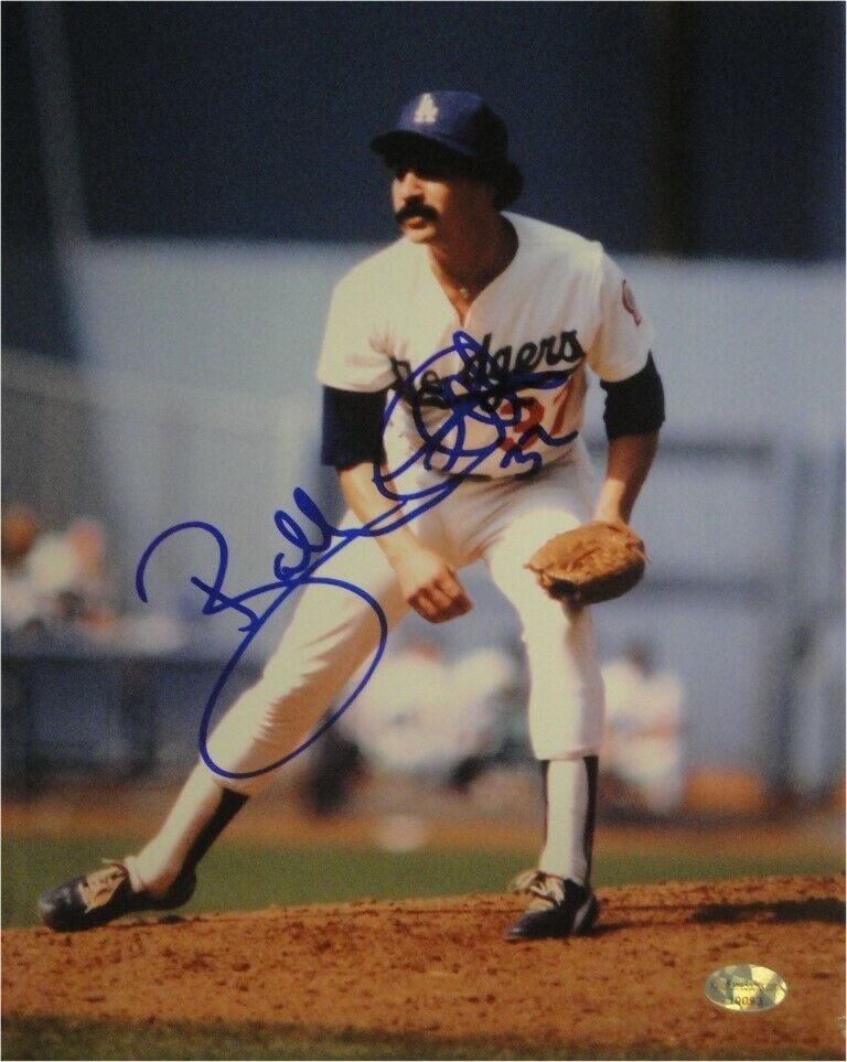 Bobby Castillo Signed 8X10 Photo Poster painting Autograph LA Dodgers On Mound at Home w/COA