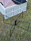 Aluminum Alloy Box Stand Portable Organizer Box Folding Stand for Travel Cooking