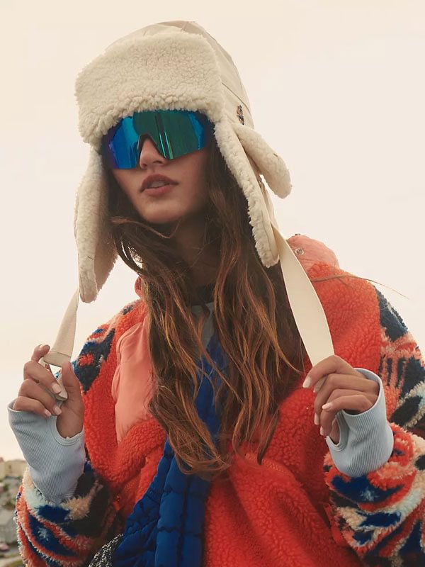Brave the cold with this soft lambswool hat