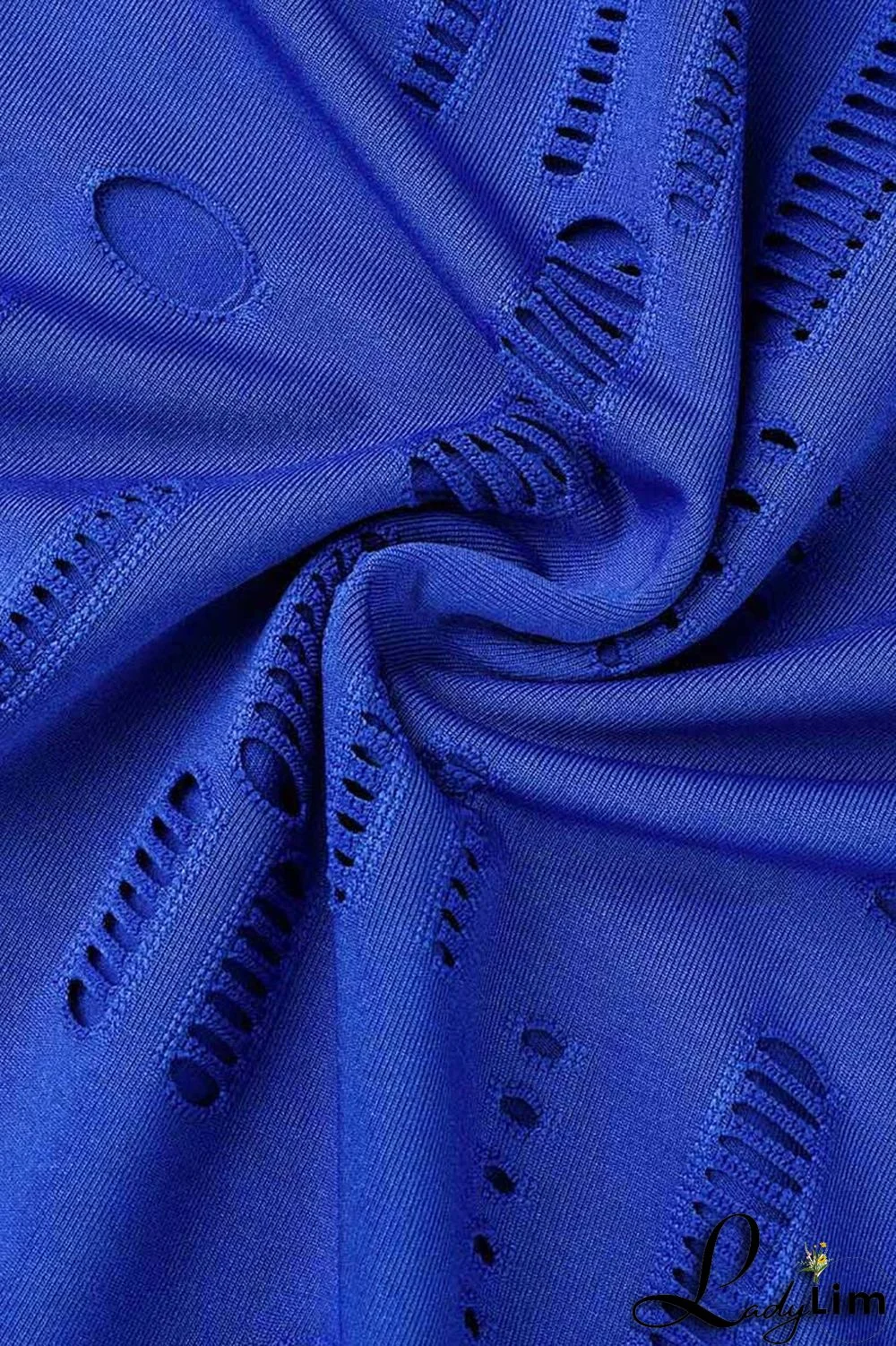 Black Fashion Sexy Solid Ripped Half A Turtleneck Long Sleeve Two Pieces