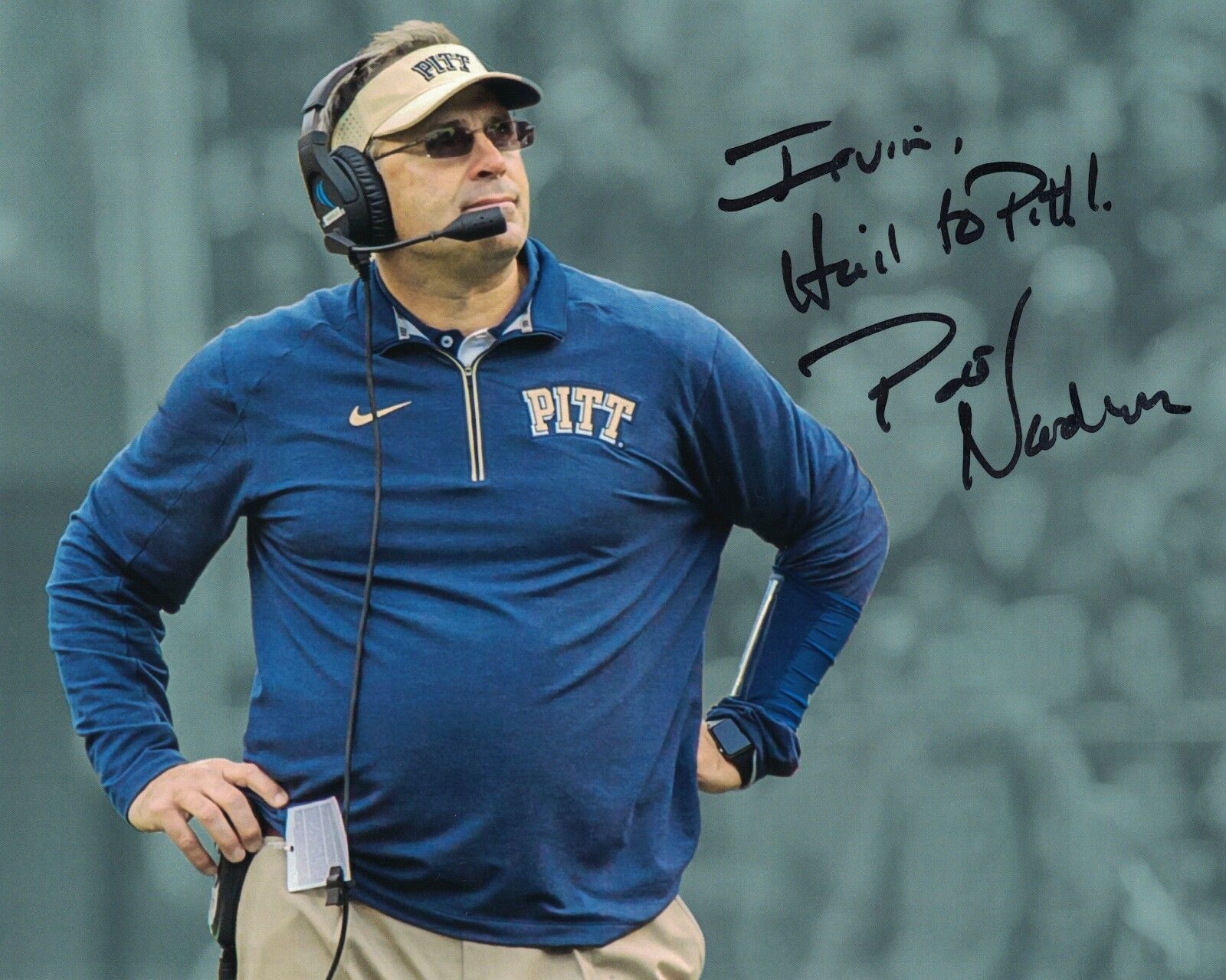 Pittsburgh Panthers Coach Pat Narduzzi Signed Autographed 8x10 Photo Poster painting A
