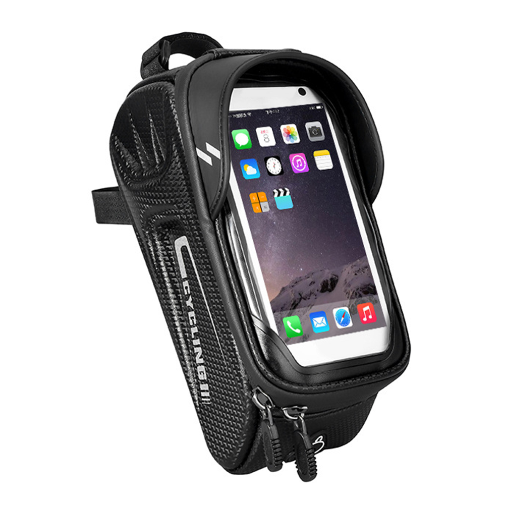 

Mountain Bike Top Tube Bag Waterproof Bicycle Touch Screen Pannier Pouch, 501 Original