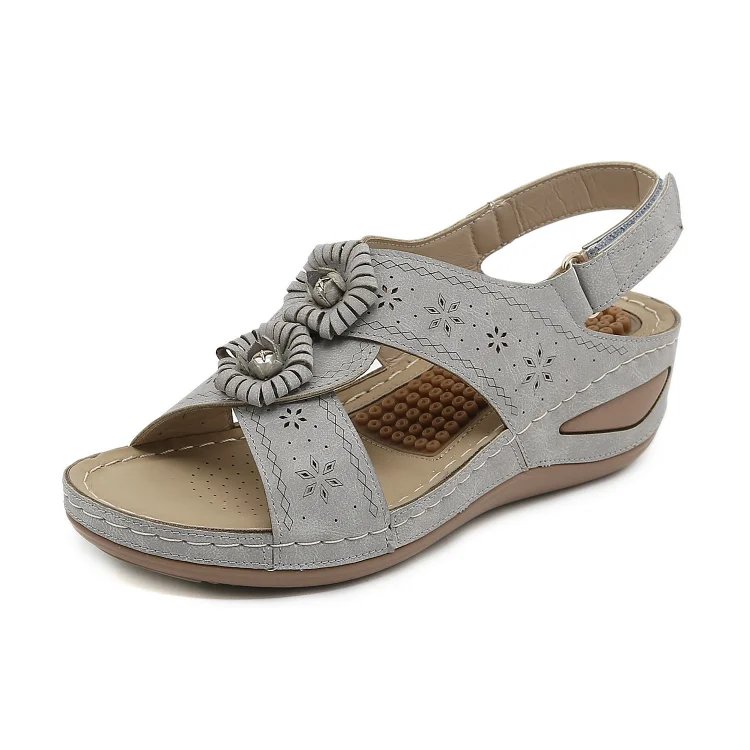 Massage Particle Bottom Flower Cartridge Line Non-slip Outsole Sandals