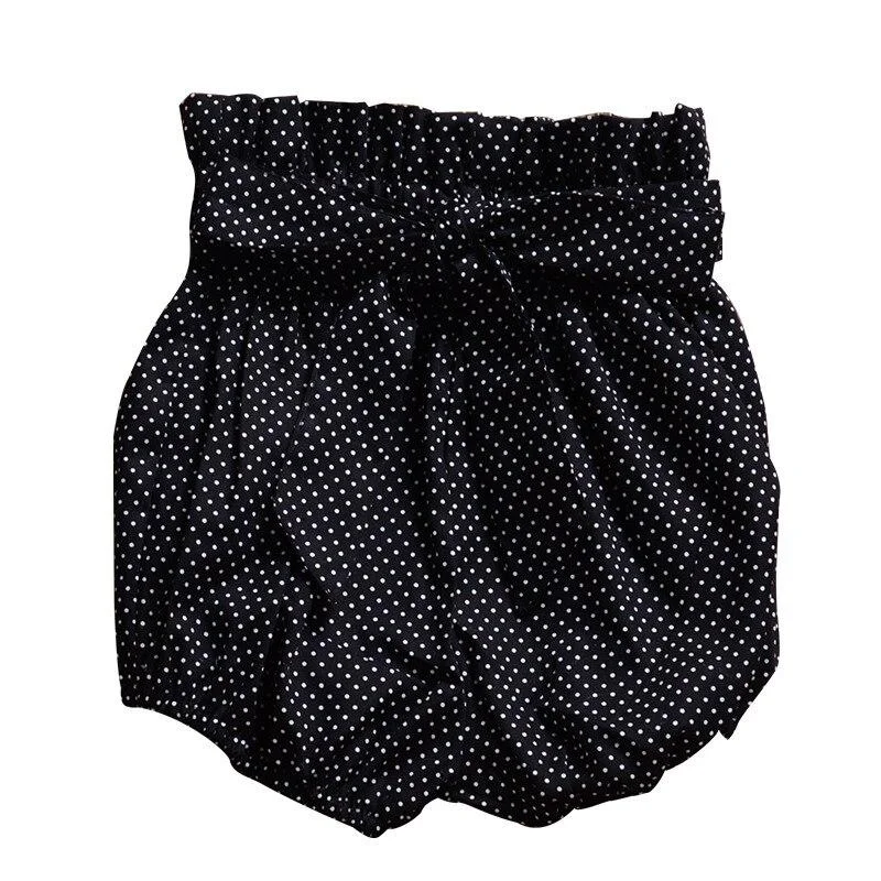 2021 Summer Baby Girls Shorts Bow Knot Ruffle Bread Lanterns Shorts Big PP Pants Girl Shorts Summer Toddler Clothing