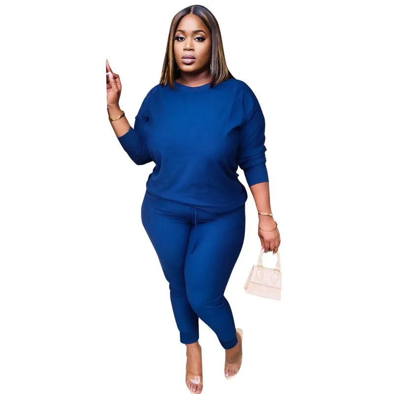 Yvlvol spring autumn two piece set women outfits tracksuit fall clothes for female 2020 2 pieces sets t shirts pants Plus size
