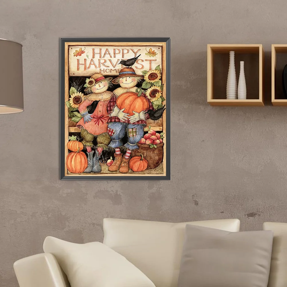 Diamond Painting - Full Round Drill - Scarecrow(Canvas|30*40cm)