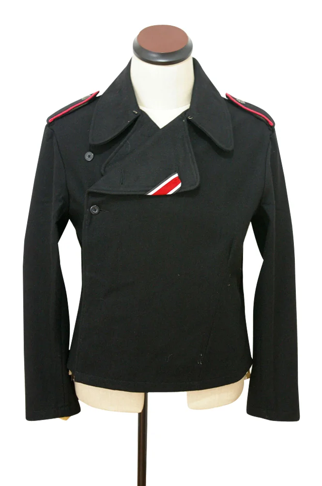   Elite German Panzer Black Wool Wrap/Jacket German-Uniform