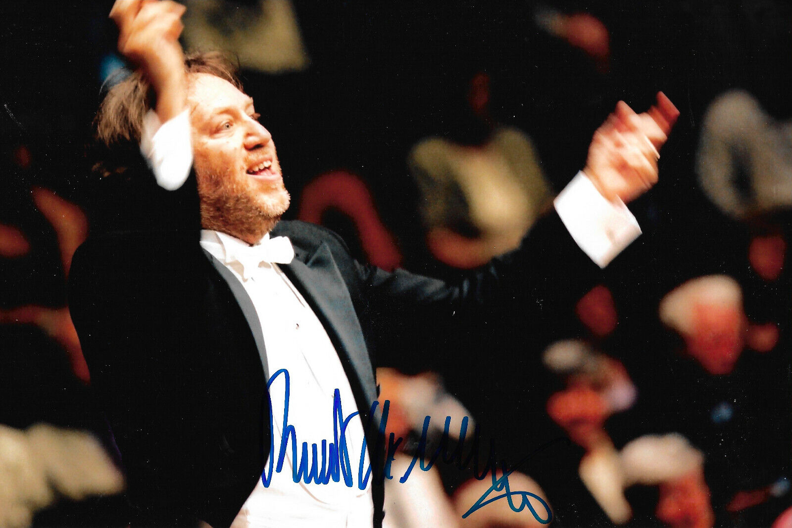 Riccardo Chailly Conductor signed 8x12 inch Photo Poster painting autograph