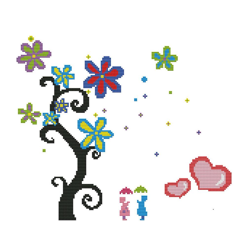 

Magic Tree - 14CT Stamped Cross Stitch - 35*32cm, 501 Original