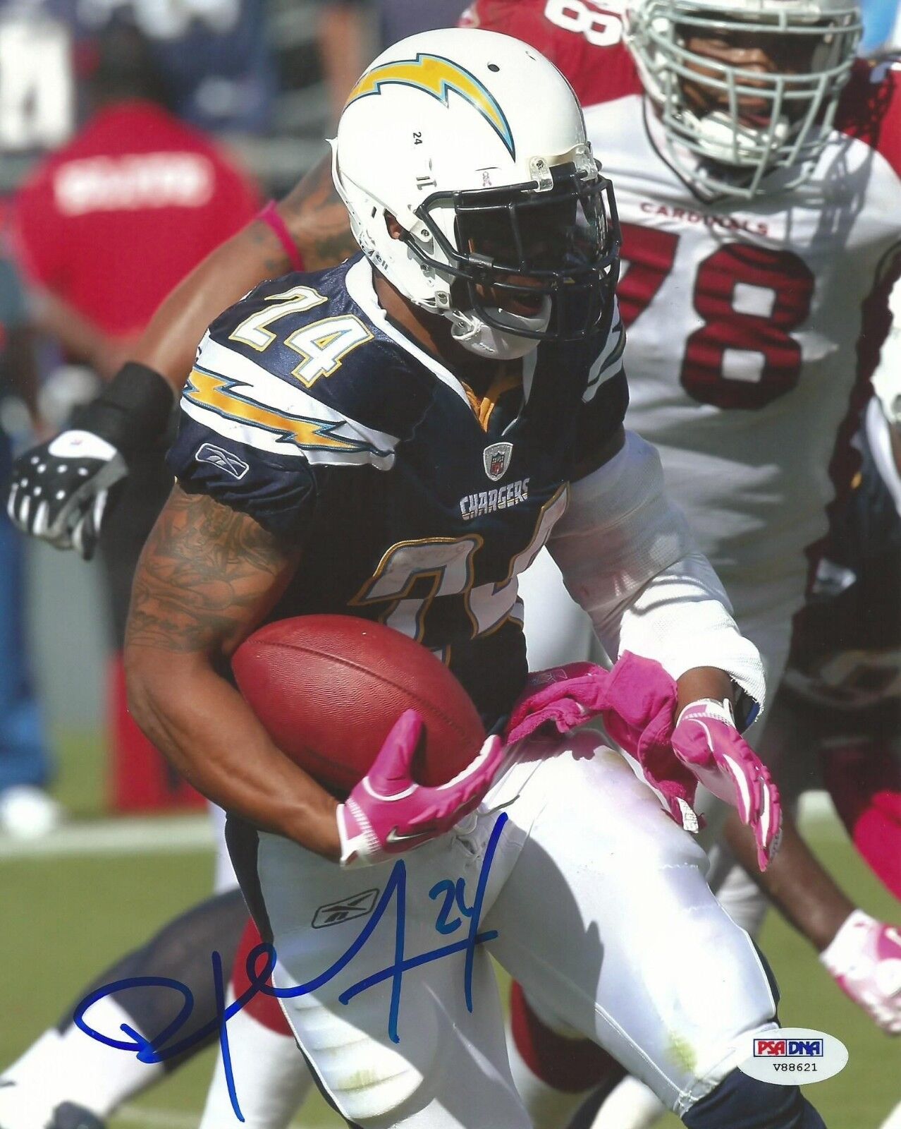 Ryan Mathews Signed Chargers 8x10 Photo Poster painting PSA/DNA COA Football Picture Autograph 3