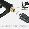 1Pc Car Wash Jet 16MPa Auto Cleaning Gun Copper Soap Gun Sprayer Car Accessories
