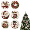 6pcs/set DIY Diamond Special Shape Pearl Art Hanging Wooden Christmas Tree Ornament Kit