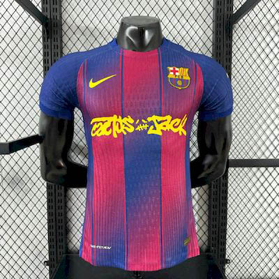 2025-2026 Player Version Barcelona Travis Scott Edition Home Football Shirt 1:1 Thai Quality- Maxi Kit