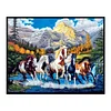 Scenic Horse-11CT Stamped Cross Stitch 50*40cm