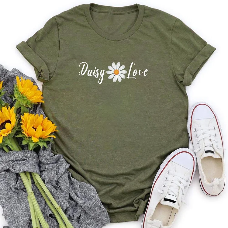 Daisy Love-Flower Lover  T-Shirt Tee - 01679-Annaletters