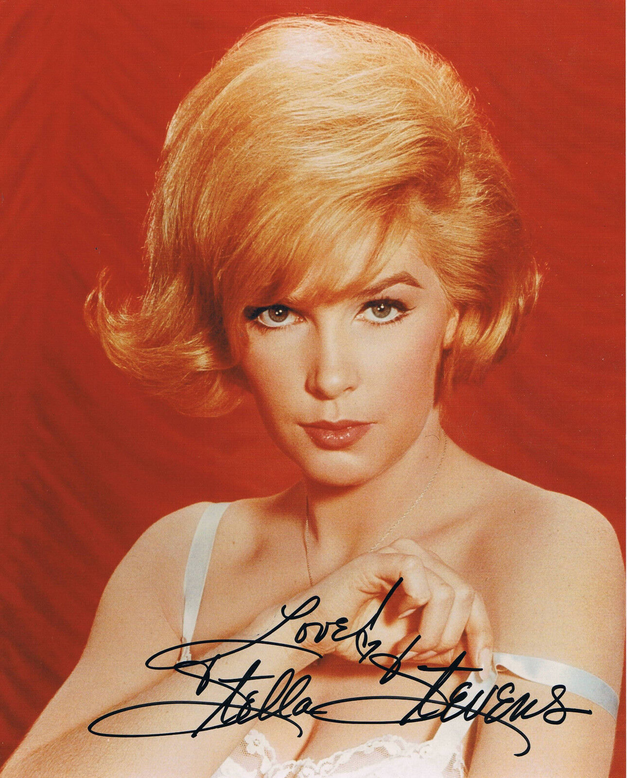 Stella Stevens 1938- genuine autograph Photo Poster painting 8x10