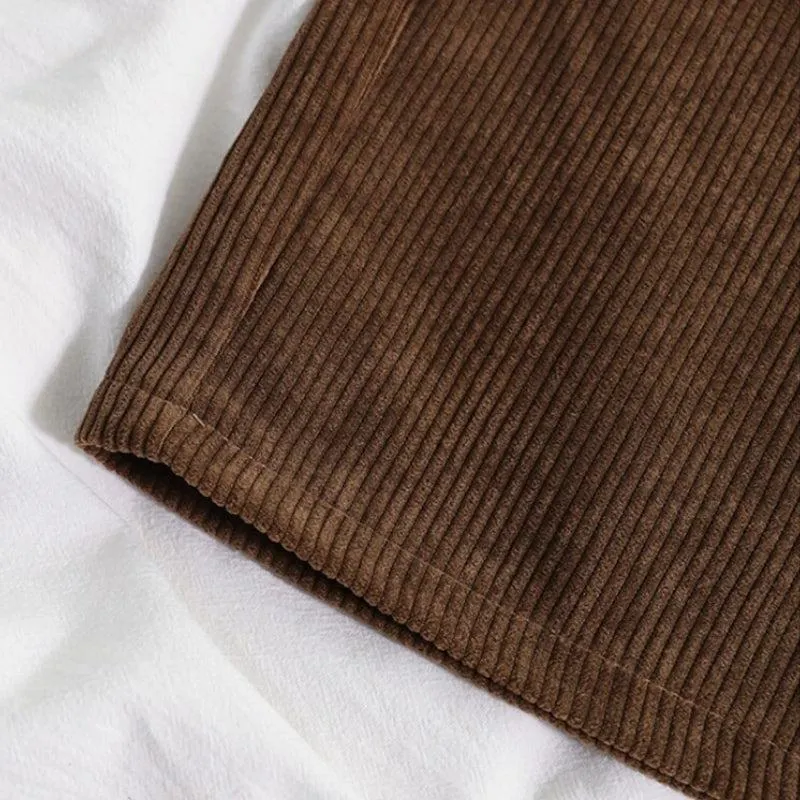 Brownm Academia Corduroy Pants