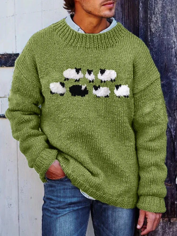 Fuzzy sheep sweater hotsell