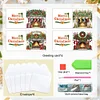 (US Only)6PCS DIY Diamond Art Greeting Cards Christmas Fireplace Congratulations Cards