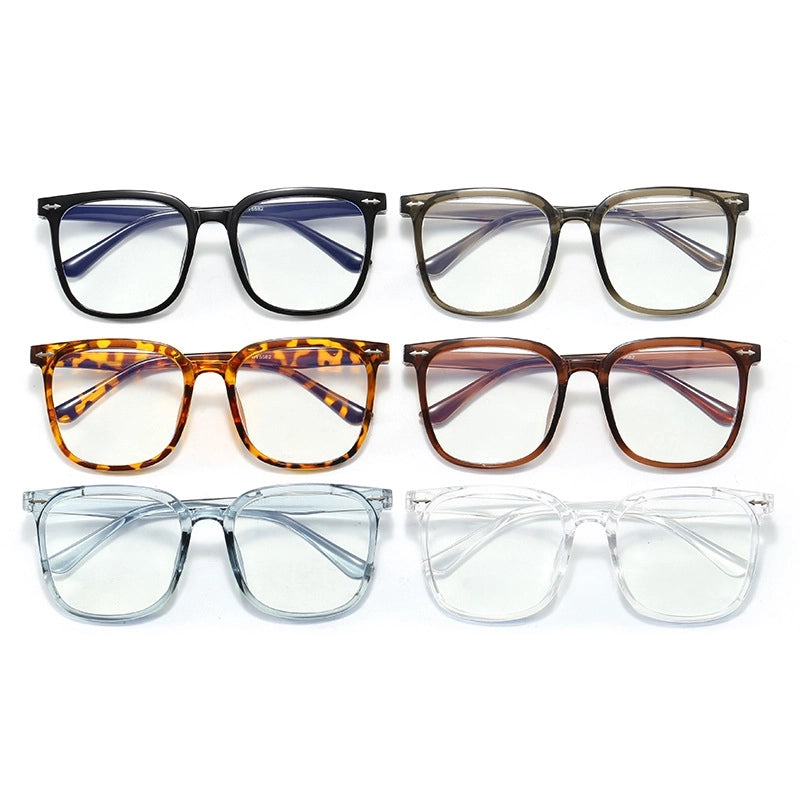 Minimalist Solid Color Ac Square Full Frame Optical Glasses