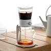 Portable Home Automatic Tea Brewing Set, Glass Teapot with Tea and Water Separator