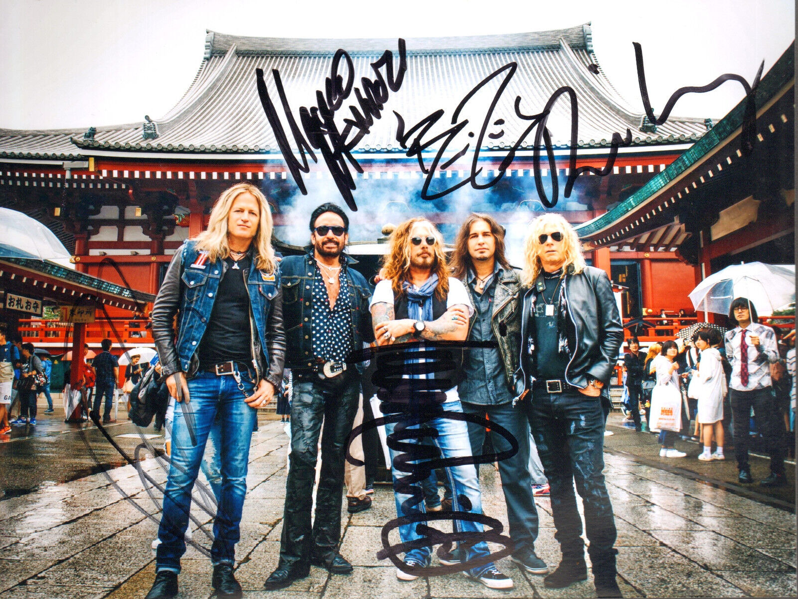 The Dead Daisies genuine autographs signed 8x12