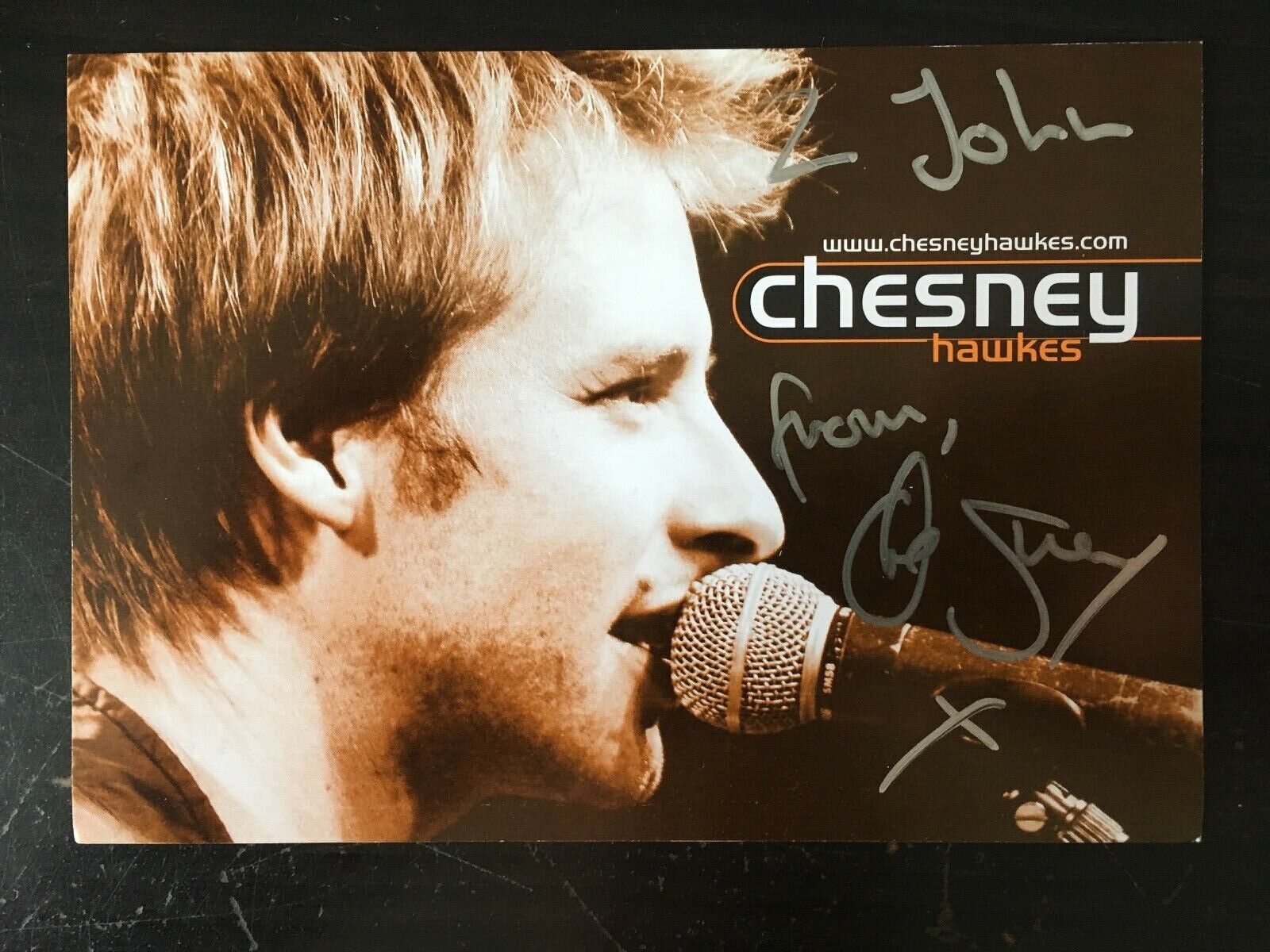 CHESNEY HAWKES - CHART TOPPING SINGER - EXCELLENT SIGNED PROMO Photo Poster painting