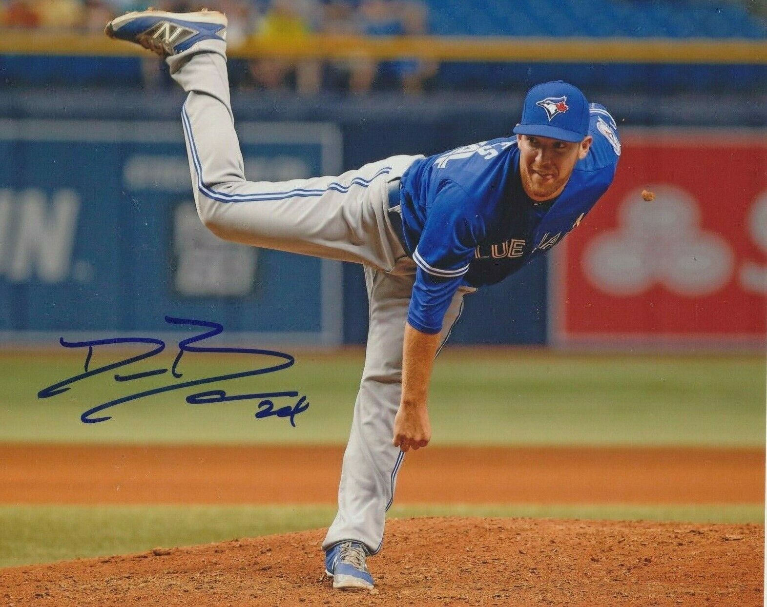 Danny Barnes autographed 8x10 Toronto Blue JaysC475