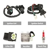 Complete Electric Wiring Harness Kit ATV Wire for GY6 150cc 125cc Scooter Moped 4-Stroke Engine with CDI Stator Regulator Ignition Switch Solenoid Relay by LOYPP