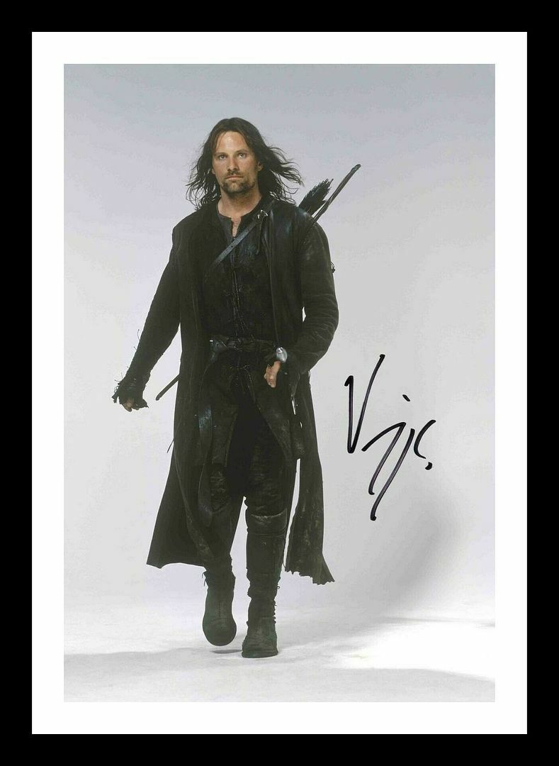 Viggo Mortensen - Lord Of The Rings Autograph Signed & Framed Photo Poster painting 1