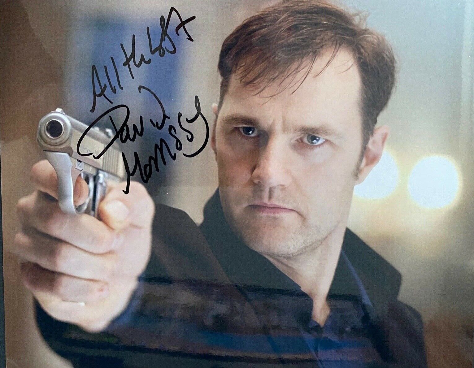 DAVID MORRISSEY - TOP BRITISH ACTOR - DR WHO - EXCELLENT SIGNED Photo Poster paintingGRAPH