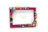 Bloom Flower DIY Building Block Photo Frame Kit,Creative Handmade Assembled Photo Frame Handmade Craft Gift Home Tabletop Display Decor