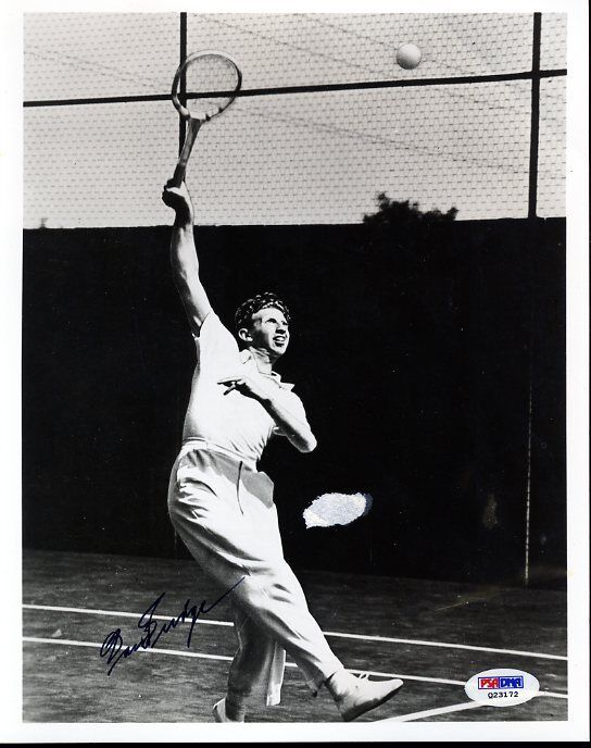 Don Budge Signed Psa/dna 8x10 Photo Poster painting Certified Autograph