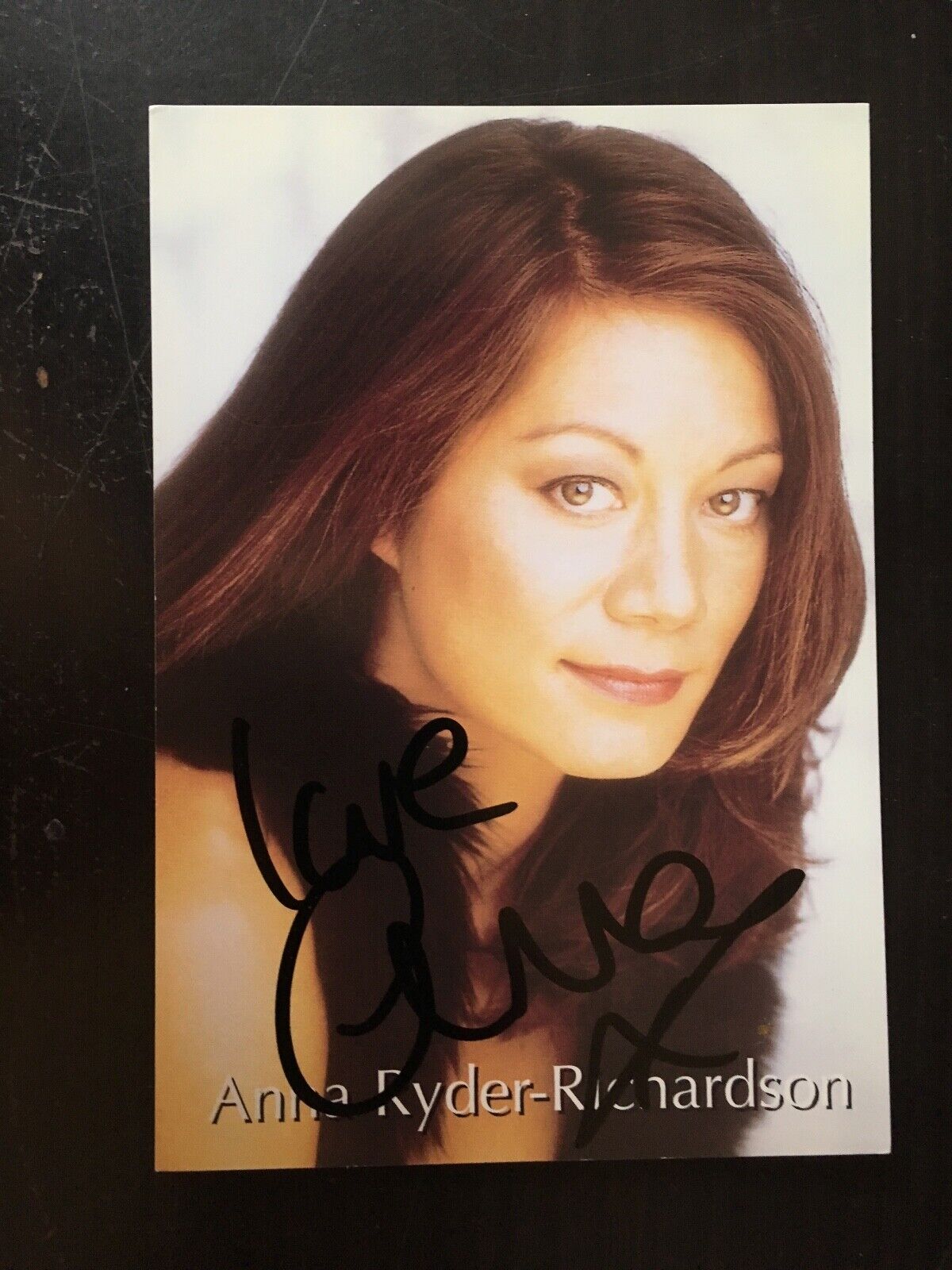 ANNA RYDER RICHARDSON - DESIGNER & TV SHOW PRESENTER - EXCELLENT SIGNED Photo Poster painting