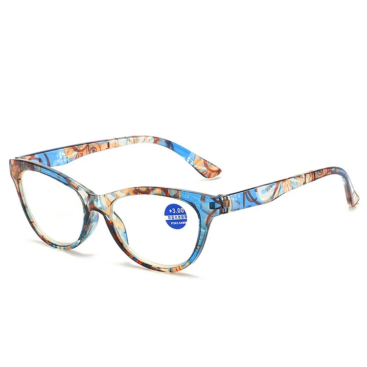 Cat Eye Reading Glasses Women Anti Blue Light Computer Presbyopic Eyeglasses Diopter +1.0 1.5 2.0 2.5 3.0 3.5 4.0